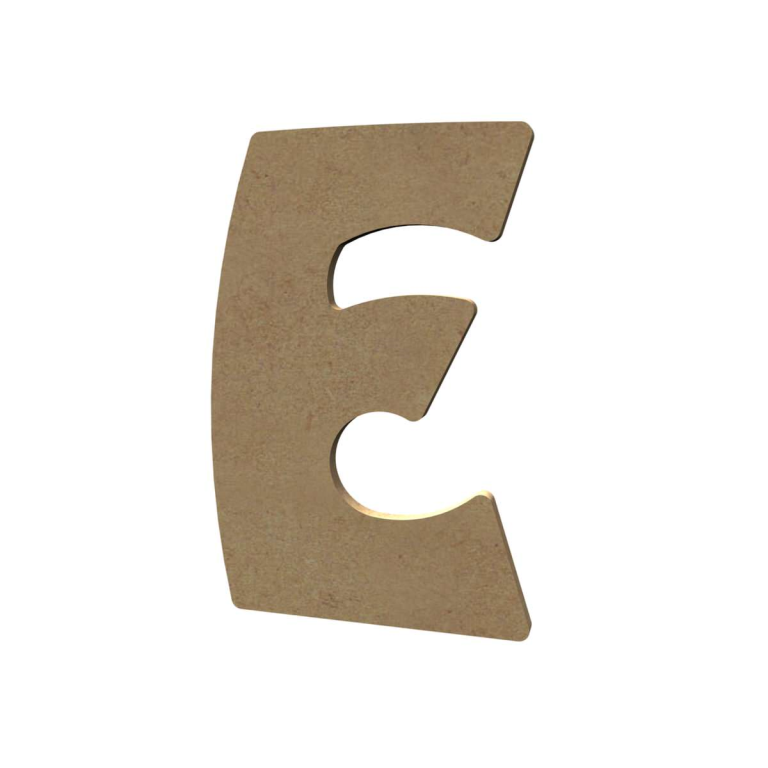Gomille MDF Letter E 15 cm
