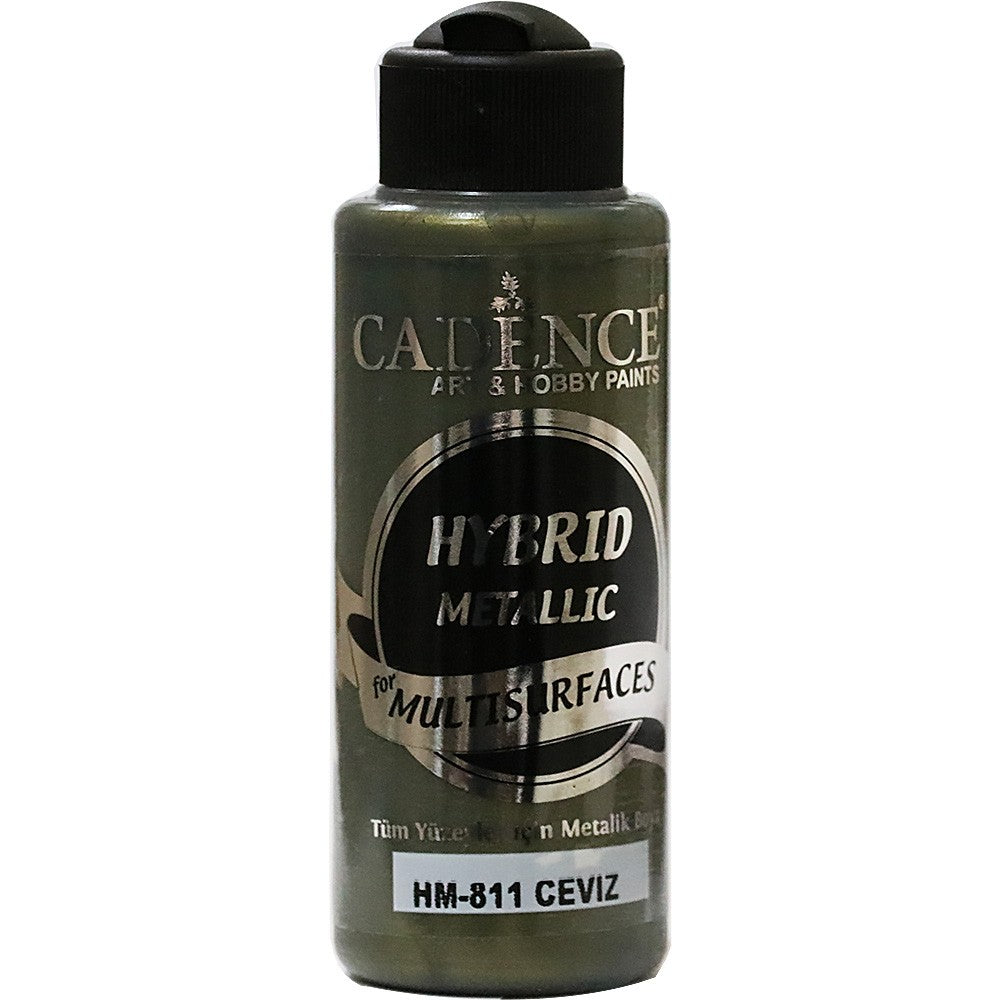 Cadence Hybrid Metallic Acrylverf 120 ml Walnut