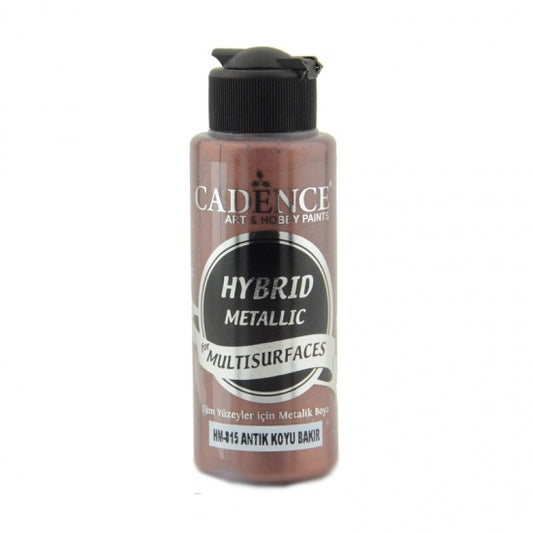 Cadence Hybrid Acrylverf Metallic 70 ml Antiek Donker Koper