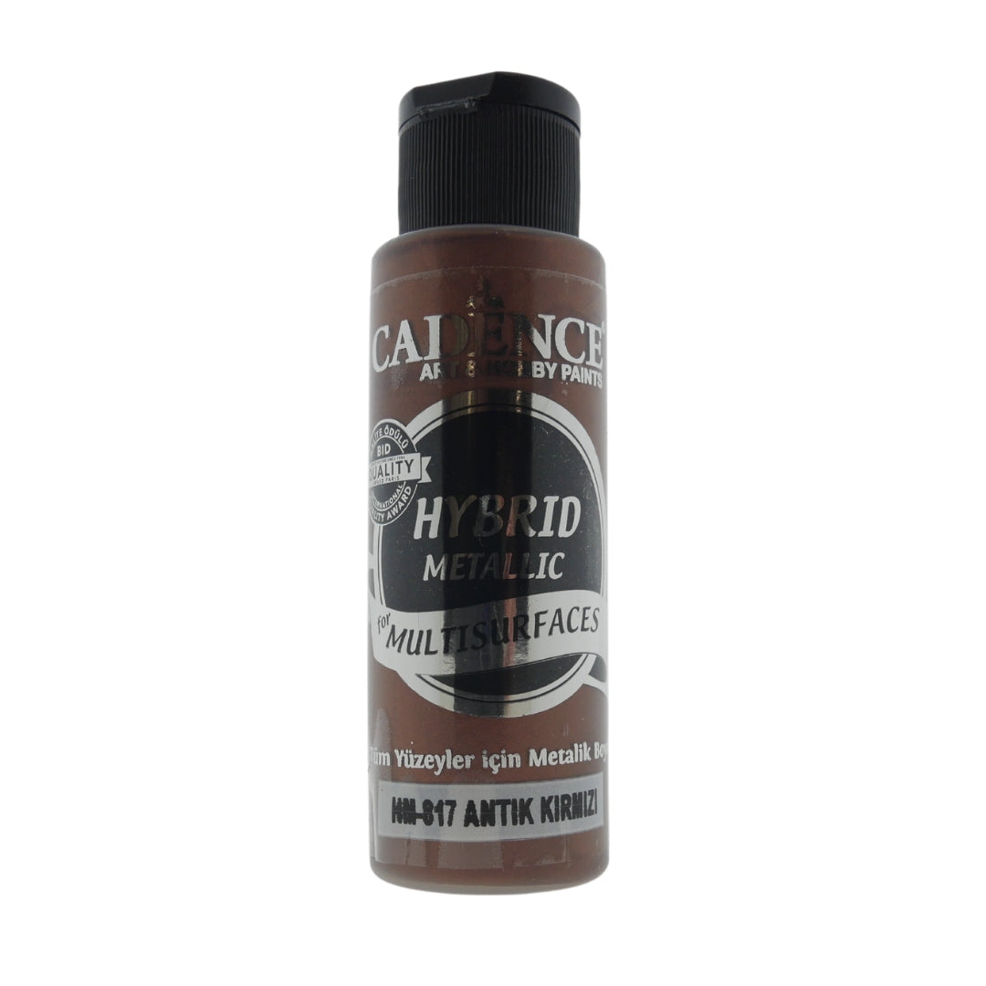 Cadence Hybrid Acrylverf Metallic 70 ml Antiek Rood