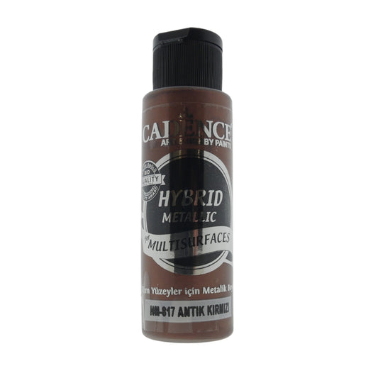 Cadence Hybrid Acrylverf Metallic 70 ml Antiek Rood