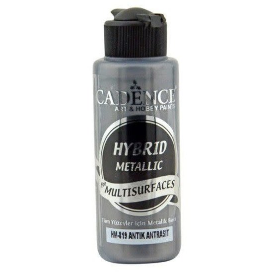 Cadence Hybrid Metallic Acrylic Paint 120 ml Antique Anthracite