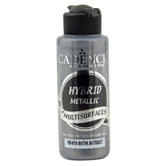 Cadence Hybrid Metallic Acrylverf 120 ml Antiek Antraciet