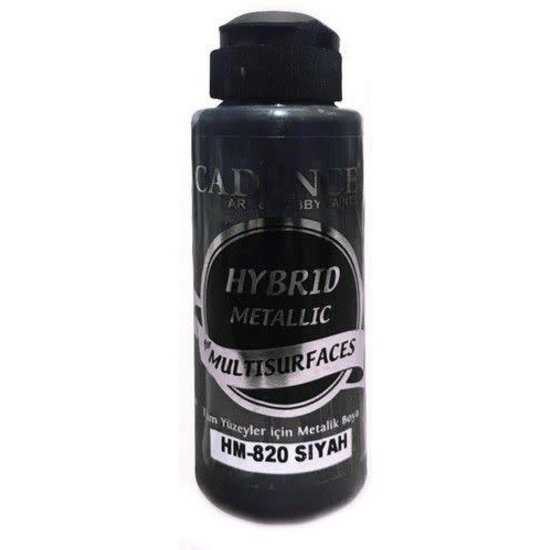 Cadence Hybrid Metallic Acrylfarbe 120 ml Schwarz