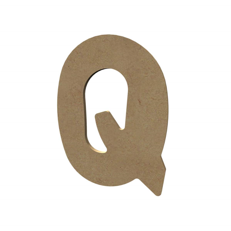 Gomille MDF Letter Q 15 cm