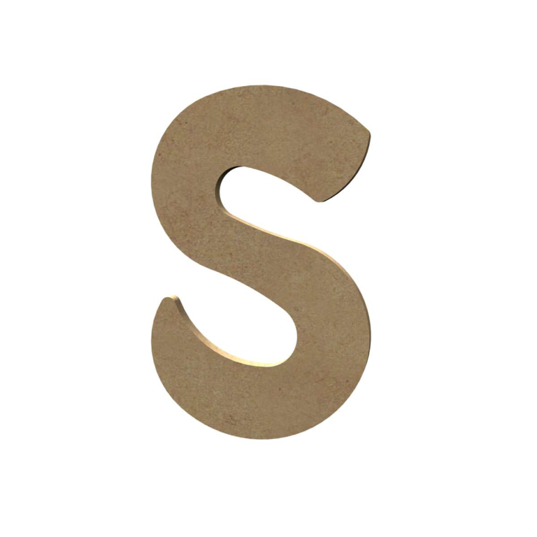 Gomille MDF Letter S 15 cm