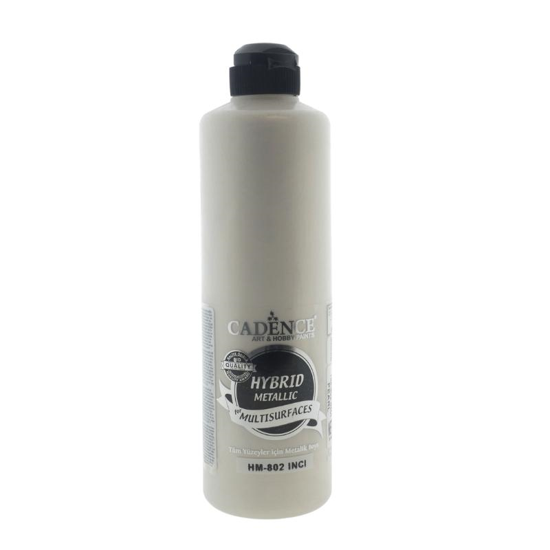 Cadence Hybrid Acrylfarbe Metallic 500 ml Perle