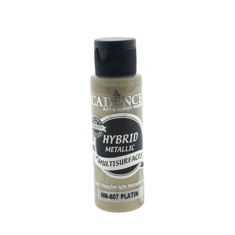 Cadence Hybrid Acrylfarbe Metallic 70 ml Platin