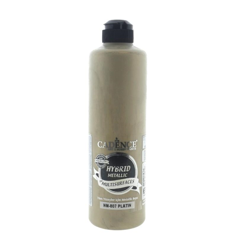 Cadence Hybrid Acrylfarbe Metallic 500 ml Platin