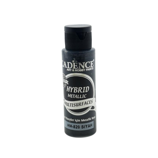 Cadence Hybrid Acrylverf Metallic 70 ml Black