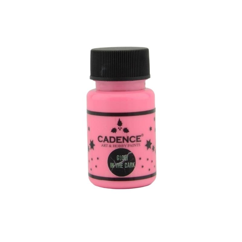 Cadence Glow in the Dark Paint 50 ml Pink