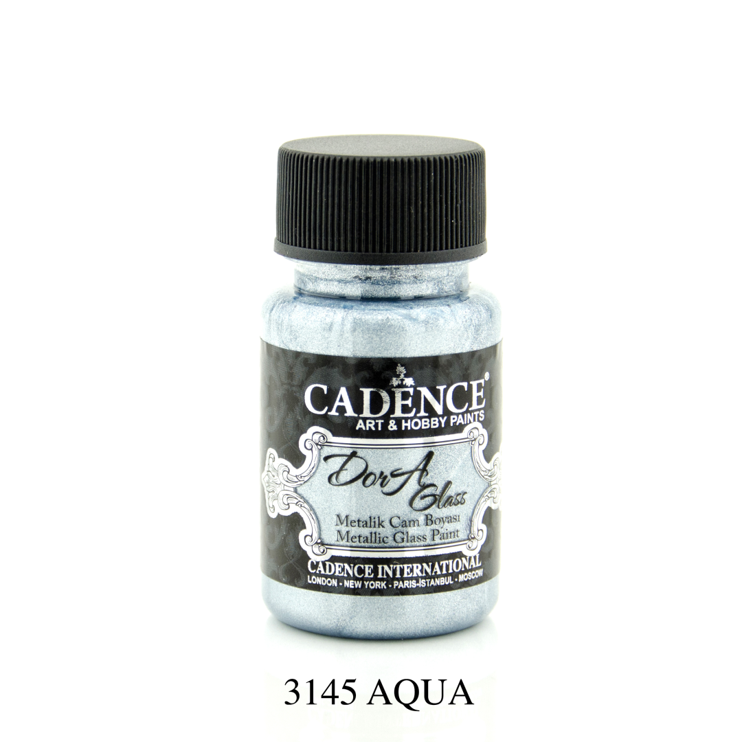 Cadence Dora Metallic Glasfarbe 50 ml Aqua