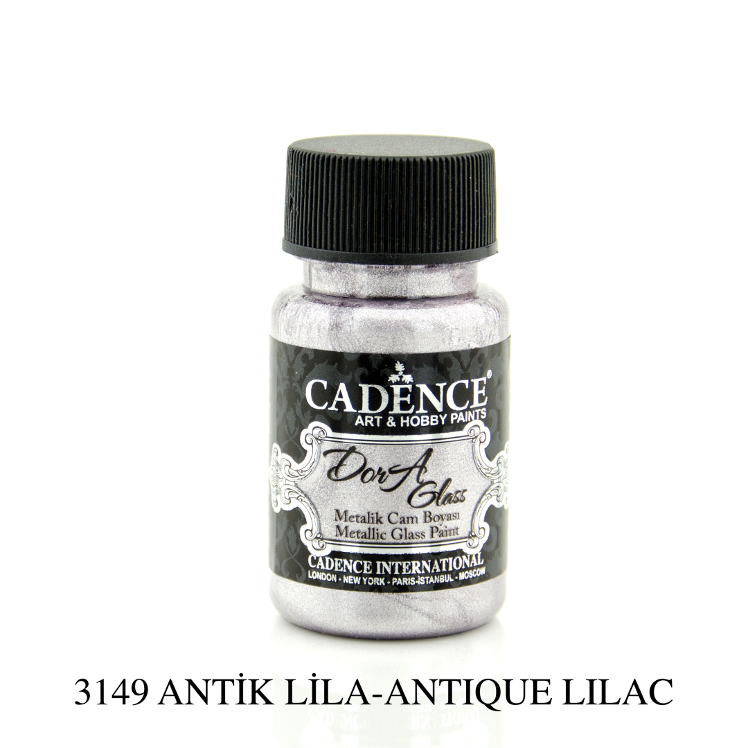 Cadence Dora Metallic Glasfarbe 50 ml Antik Lila