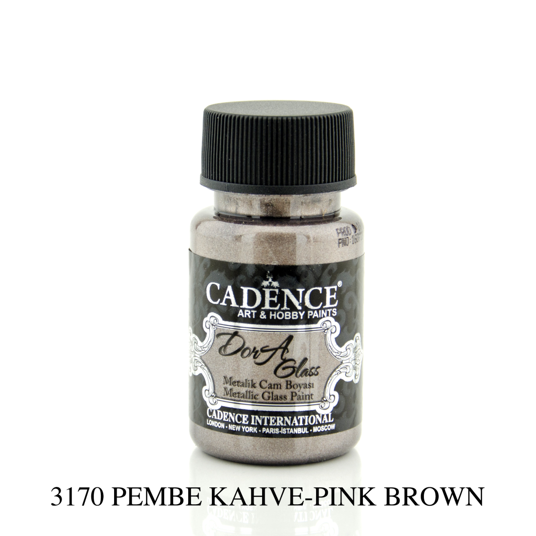 Cadence Dora Metallic Glas Verf 50 ml Rozebruin