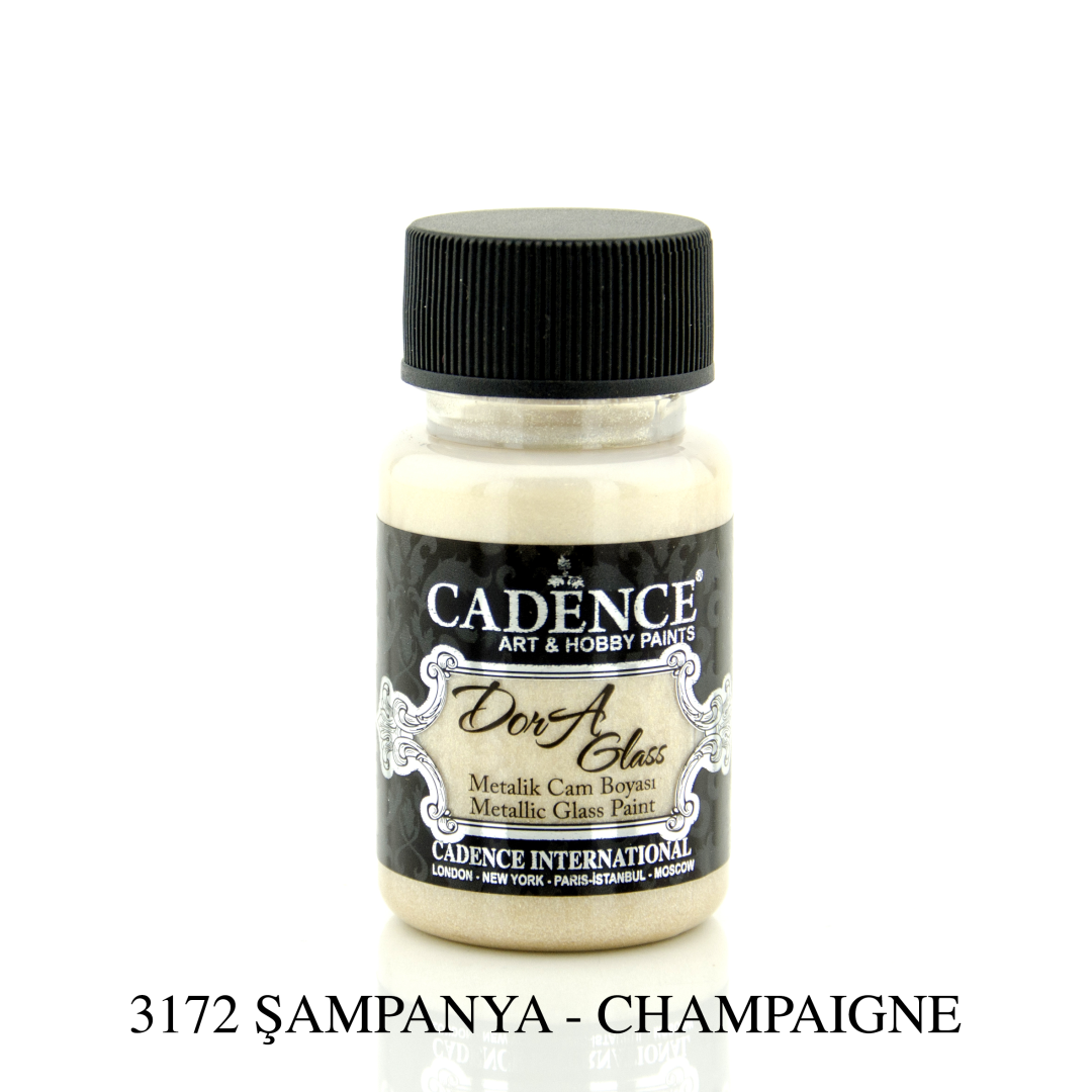 Cadence Dora Metallic Glas Verf 50 ml Champagne
