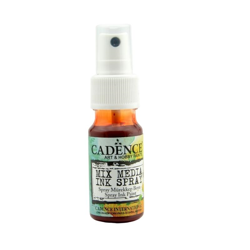 Cadence Mixed Media Inkt Spray 25 ml Donker Oranje