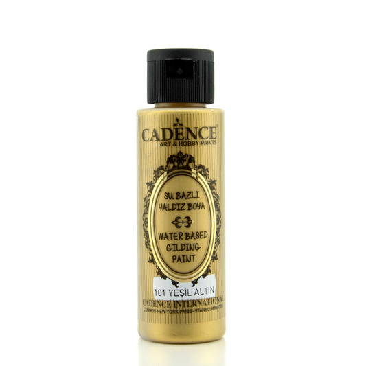 Cadence Gilding Acrylic Paint Metallic 70 ml Green Gold