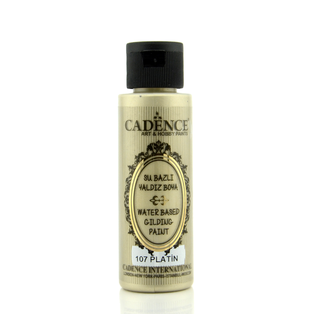 Cadence Gilding Acrylic Paint Metallic 70 ml Platinum