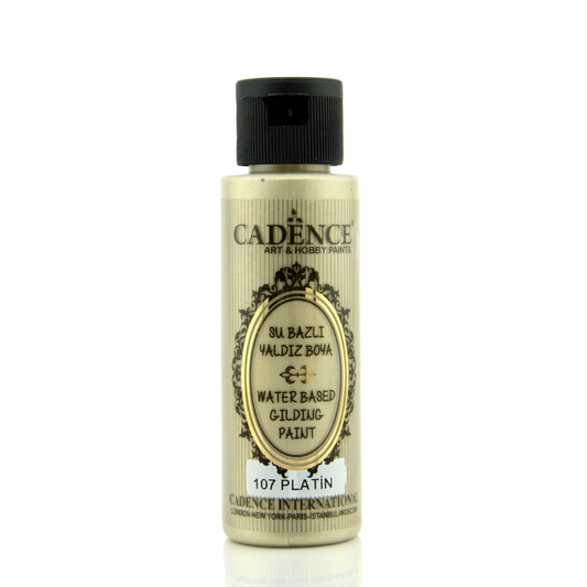 Cadence Gilding Acrylverf Metallic 70 ml Platina