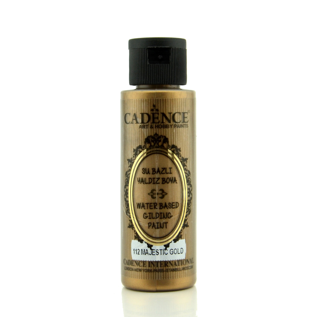 Cadence Gilding Acrylic Paint Metallic 70 ml Majestic Gold