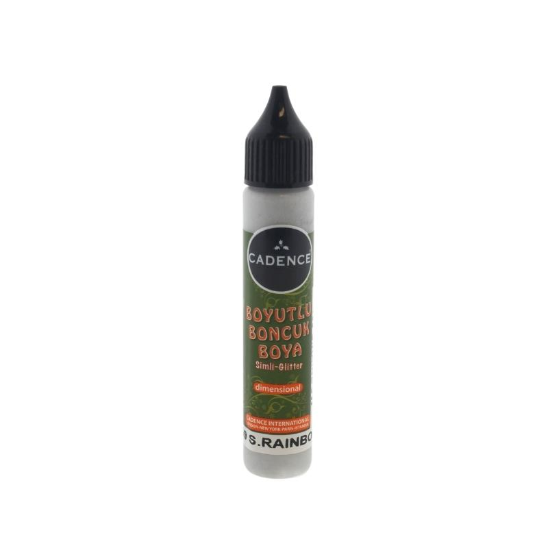 Cadence Dimensional Paint Glitter 25 ml Rainbow Silver