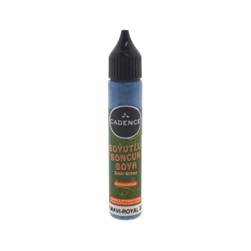 Cadence Dimensional Paint Glitter 25 ml Königsblau