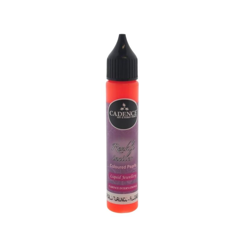 Cadence Colored Pearls 25 ml Neon Oranje