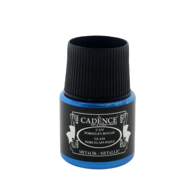 Cadence Glas- en Porseleinverf Metallic 45 ml Donkerblauw