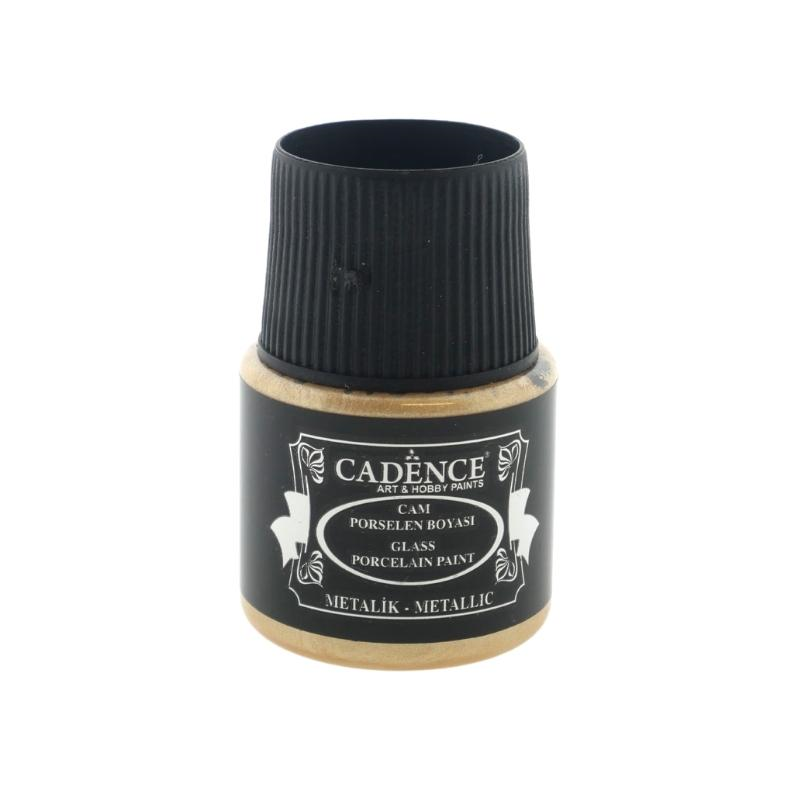 Cadence Glas- und Porzellanfarbe Metallic 45 ml Champagner