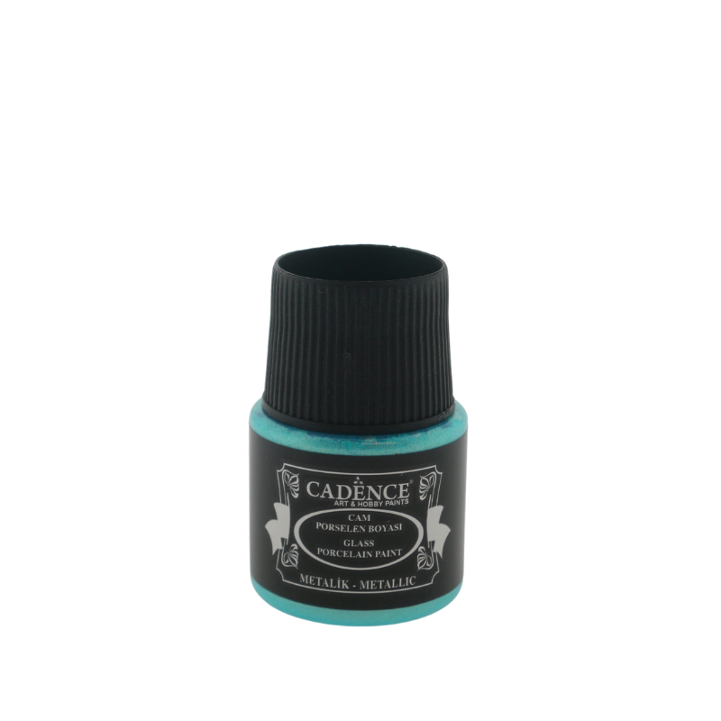 Cadence Glas- en Porseleinverf Metallic 45 ml Turquoise