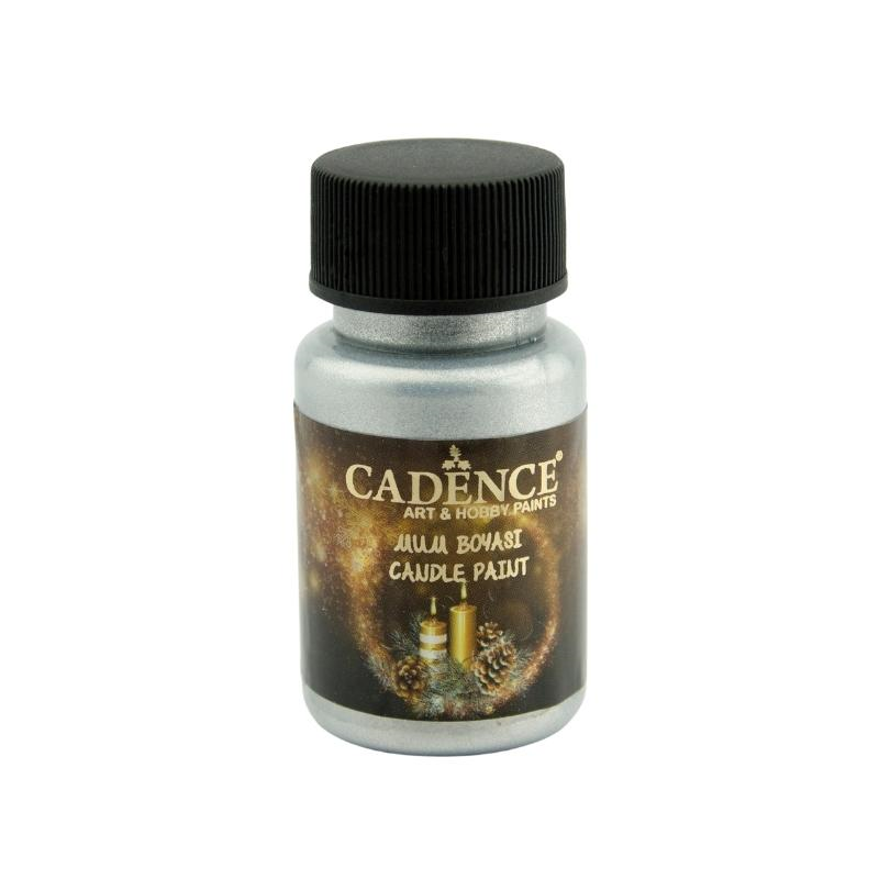 Cadence Kerzenmalfarbe 50 ml Silber