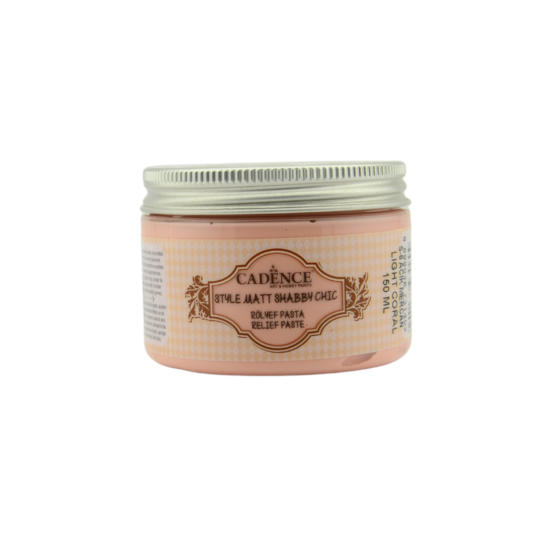 Cadence Style Matte Shabby Chic Relief Paste 150 ml Pink