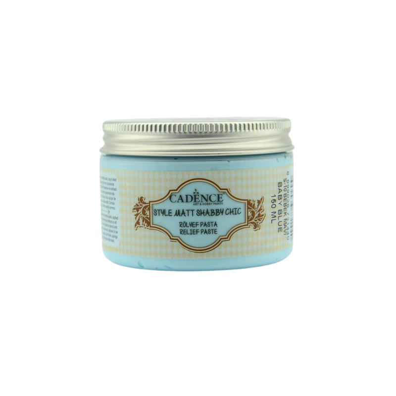 Cadence Style Matt Shabby Chic Relief Paste 150 ml Mint Green