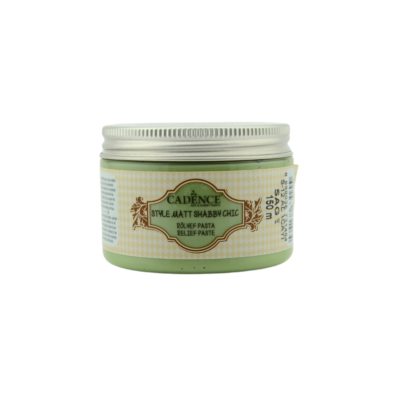 Cadence Style Mat Shabby Chic Relief Paste 150 ml Sage