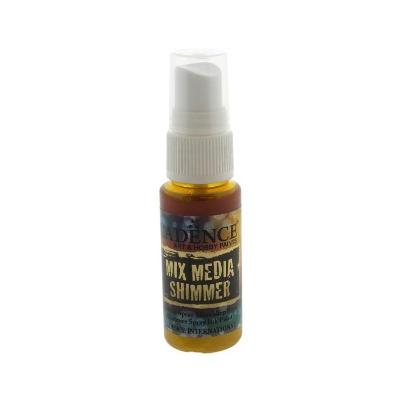 Cadence Mixed Media Shimmer Ink Spray Metallic 25 ml Gelb