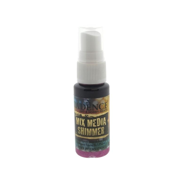 Cadence Mixed Media Shimmer Inkt Spray Metallic 25 ml Magenta