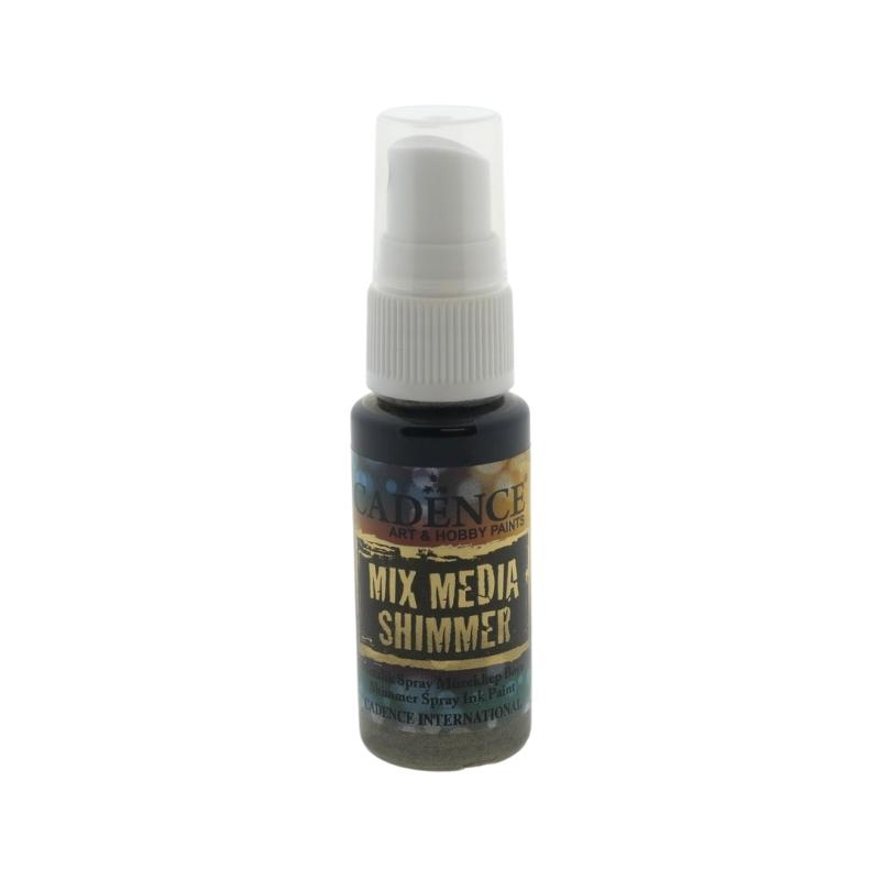 Cadence Mixed Media Shimmer Ink Spray Metallic 25 ml Dark Brown
