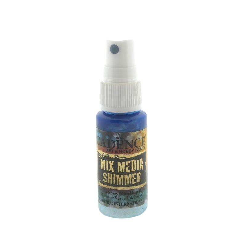 Cadence Mixed Media Shimmer Ink Spray Metallic 25 ml Light Blue