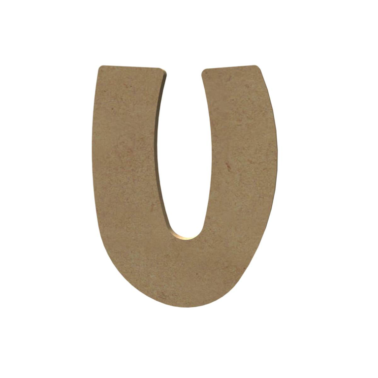 Gomille MDF Letter U 15 cm