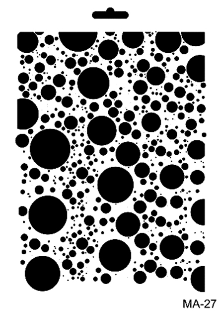 Cadence Mixed Media Schablone MA27 21x29 cm Kreise