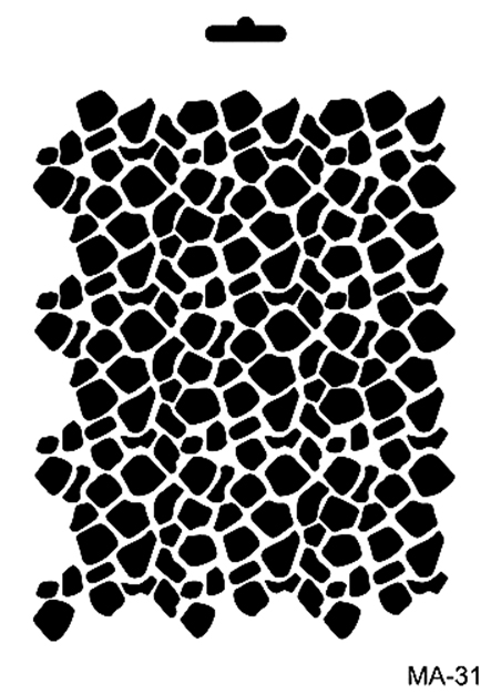 Cadence Mixed Media Schablone MA31 21x29 cm Eckmuster