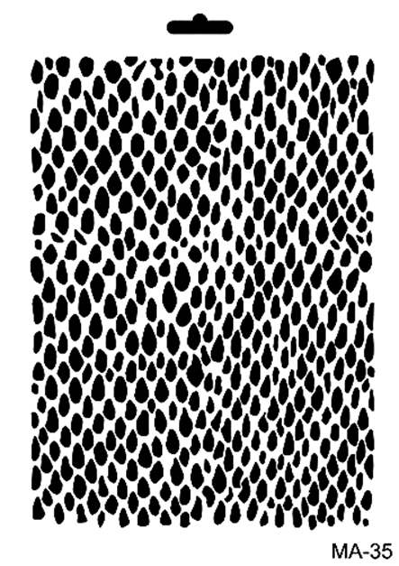 Cadence Mixed Media Stencil MA35 21x29 cm Scales