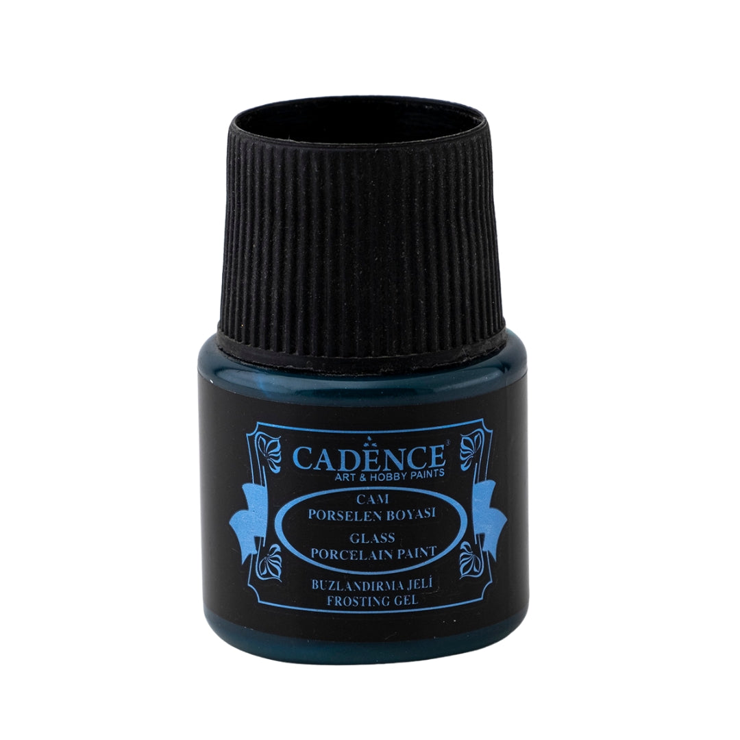 Cadence Glas- und Porzellanfarbe Frosting Gel 45 ml Türkis