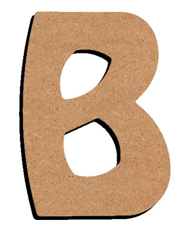Gomille MDF Letter B 8 cm