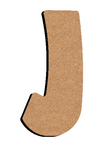 Gomille MDF Buchstabe J 8 cm