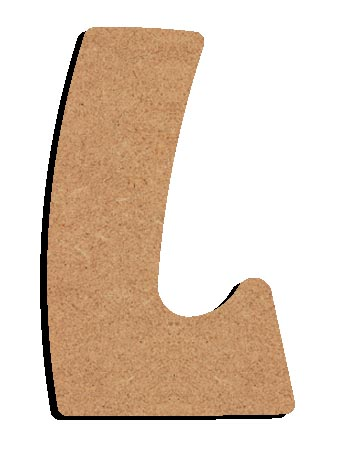 Gomille MDF Letter L 8 cm