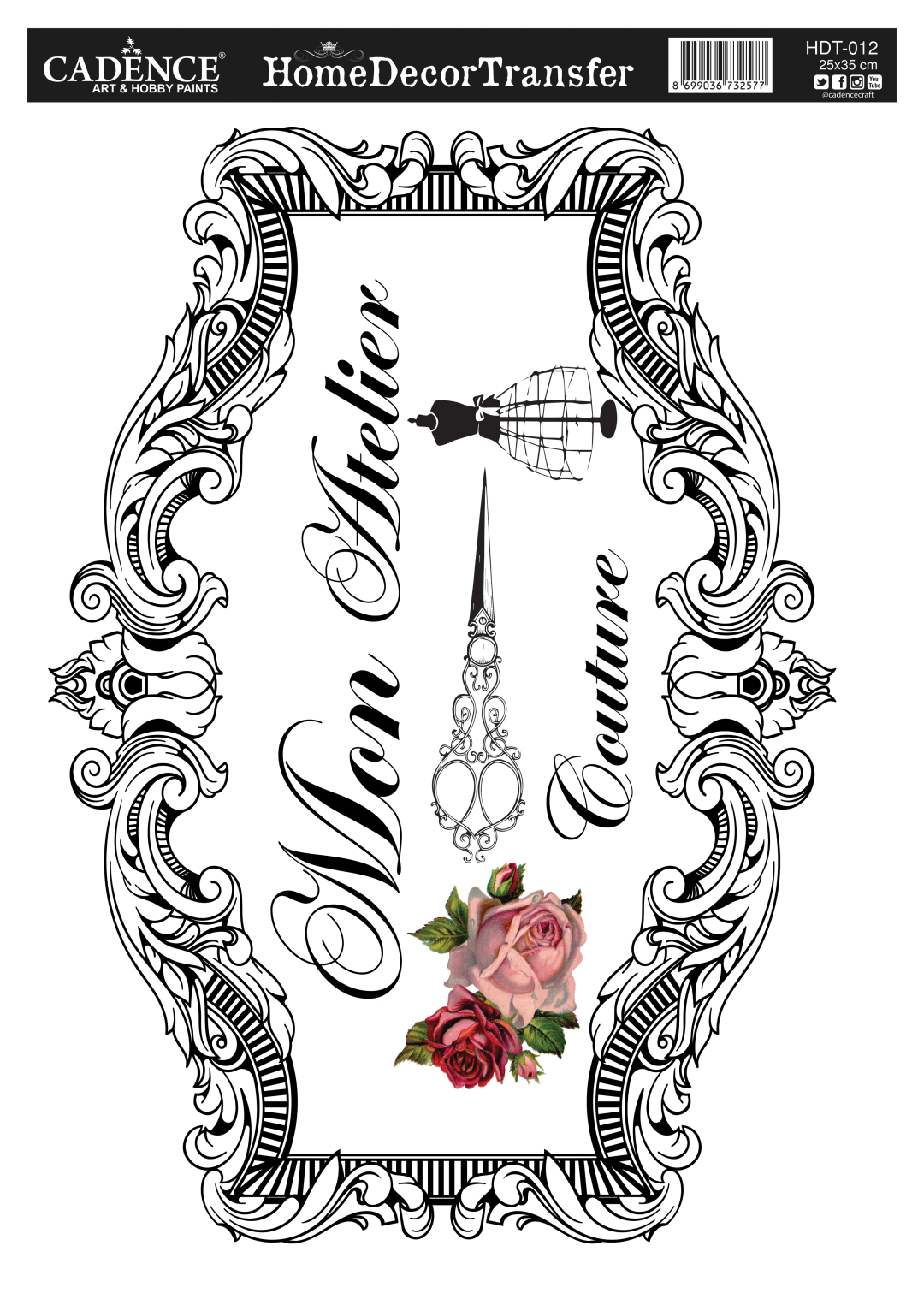 Cadence Home Deco Transfer HDT-012 25x35 cm My Studio
