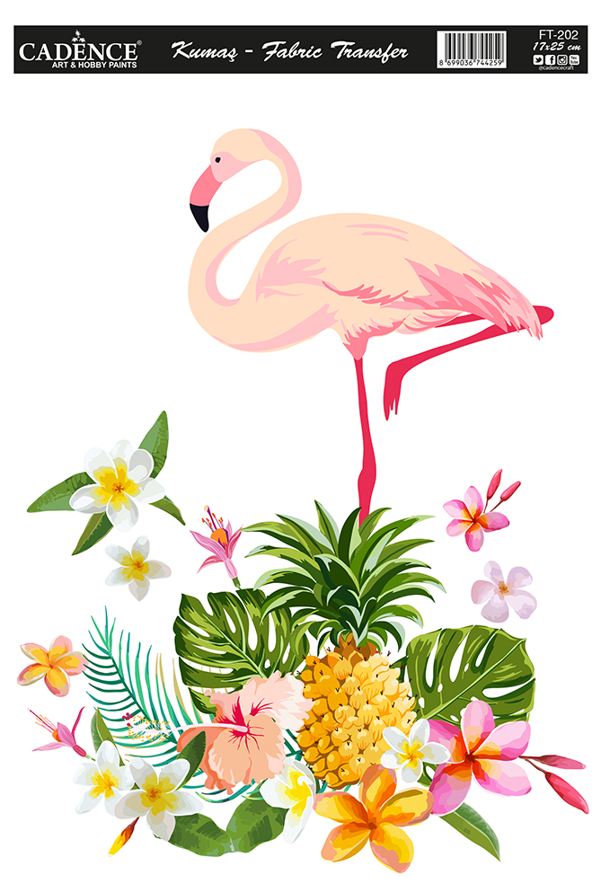 Cadence Textil Transfer FT-202 17x25 cm Flamingo
