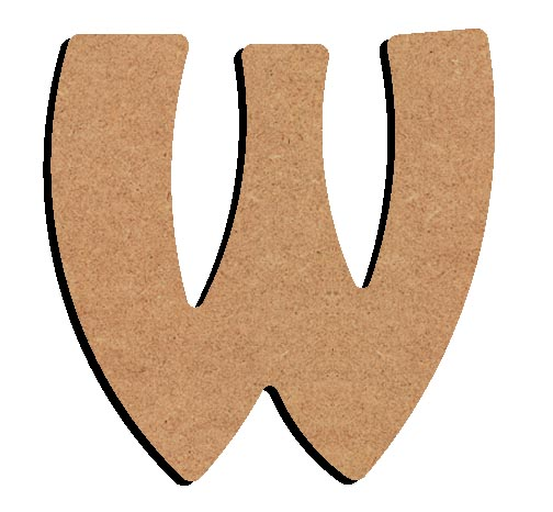 Gomille MDF Buchstabe W 8 cm