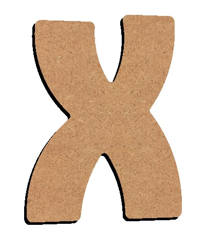 Gomille MDF Letter X 8 cm